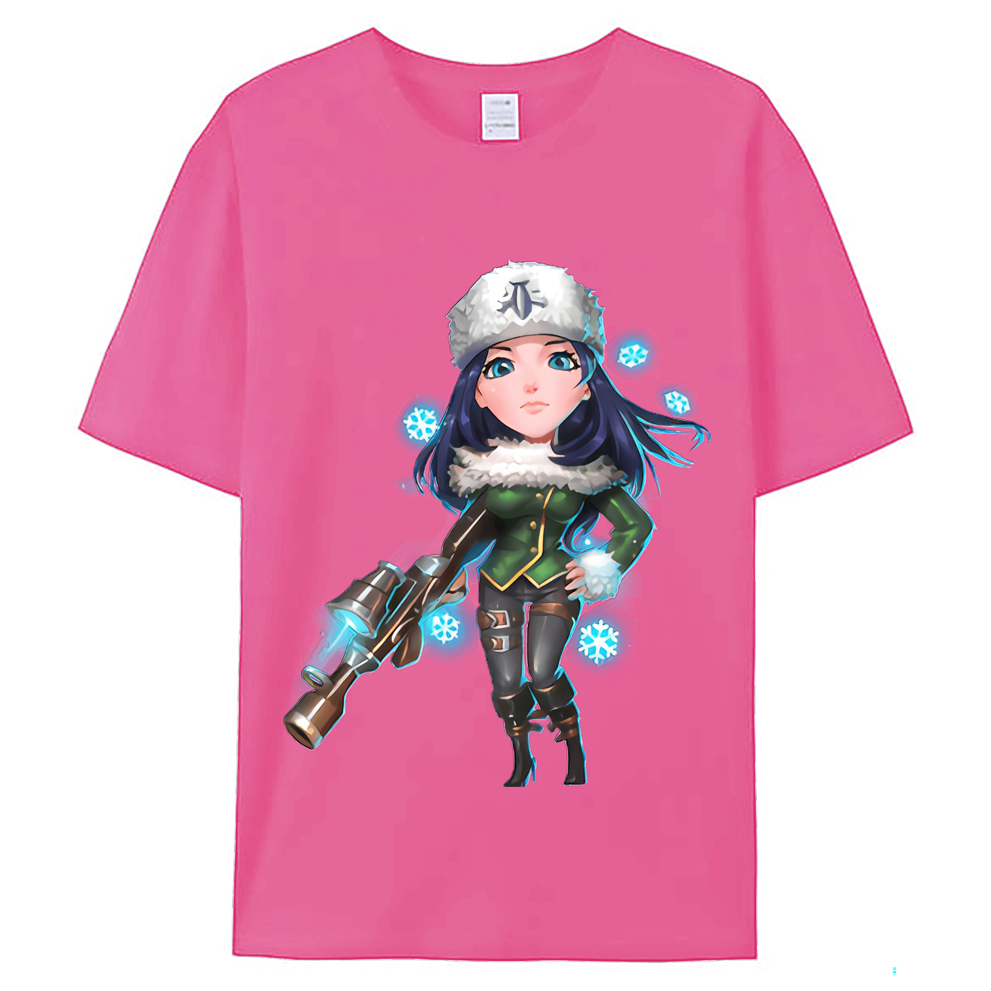 （画像用） リーグ・オブ・レジェンド League of Legends LOL レディースカジュアルプリントTシャツ（綿100％）
